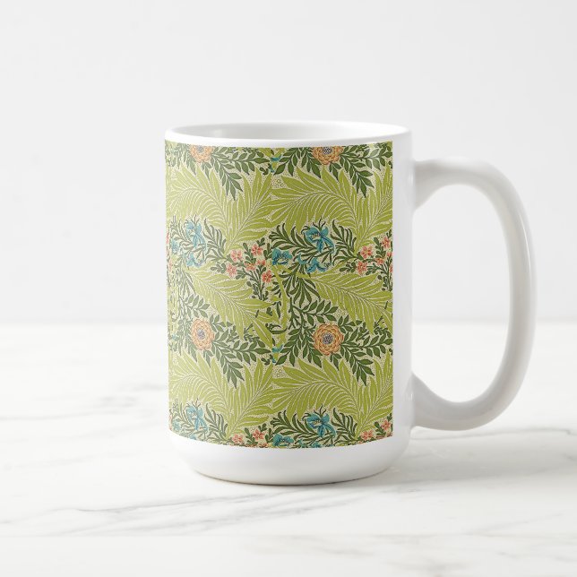 Blommigt Foliage Vintage William Morris Larkspur Kaffemugg (Höger)