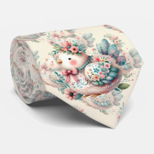 Blommigt Folk Bird med Pastel Boho Charm Slips