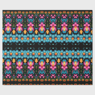 Blommigt FolkArt Modern Presentpapper