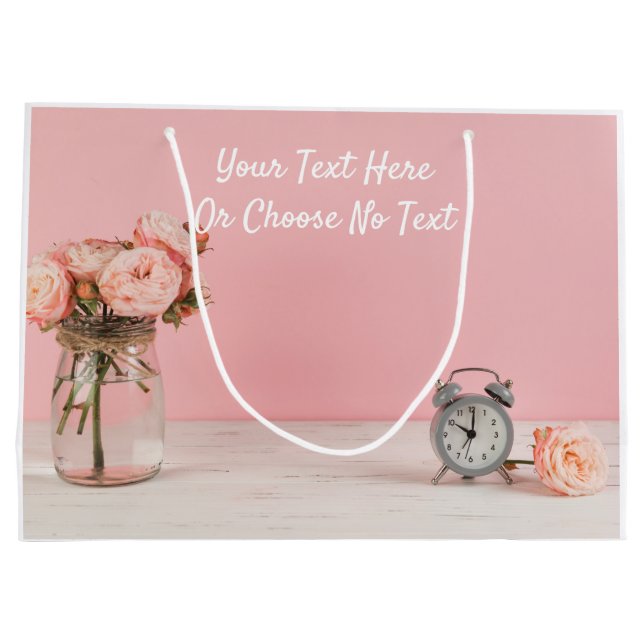 Blommigt för anpassad textRustic Shabby chic Roman (Baksidan)