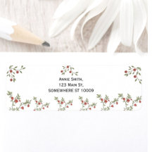 Blommigt för anpassningsbarnas returadressetikett