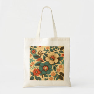 blommigt för återdesign av vintage tygkasse
