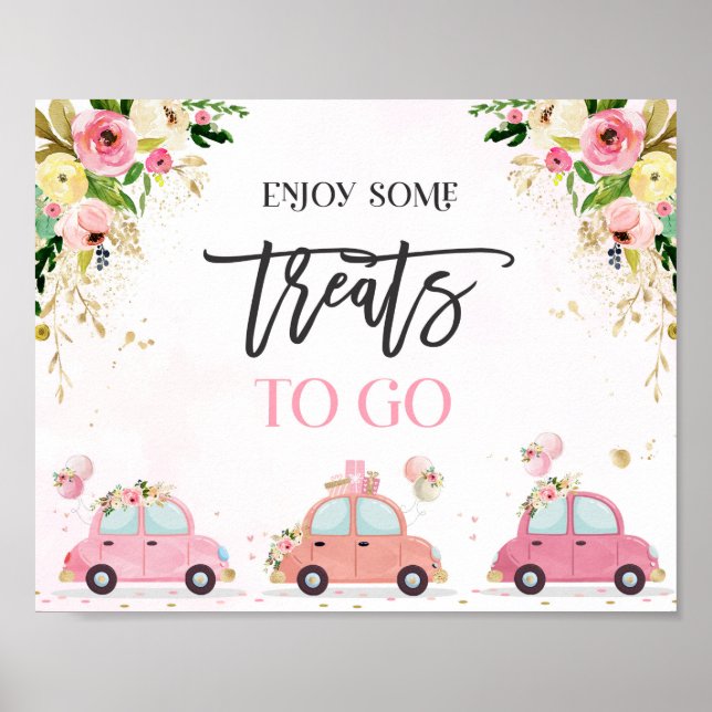 Blommigt för att hantera favoritsignera Rosa efter Poster (Framsidan)