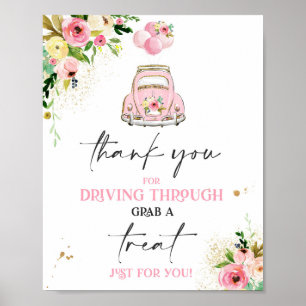 Blommigt för att hantera favoritsignera Rosa efter Poster