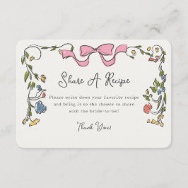  Blommigt för att infoga en mottagare Inbjudan