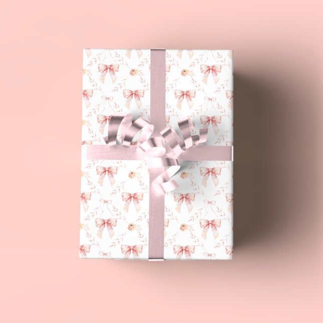 Blommigt för babyskor för coquette-butik presentpapper (Skapare uppladdad)