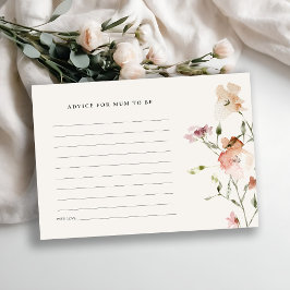 Blommigt för babyskor för Morsa Tilläggskort