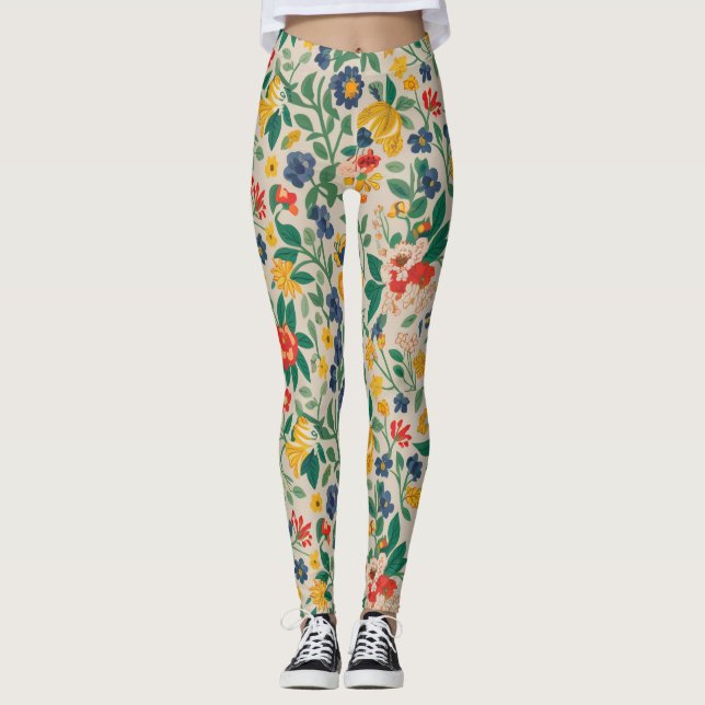 Blommigt för balder leggings (Framsida)