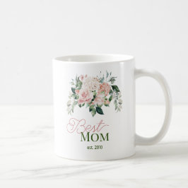 Blommigt för bästa Rosa för vattenfärg i Mamma Kaffemugg