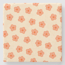 Blommigt för biskopsbeläggning och Orange Retro, C