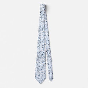 Blommigt för blå vattenfärg, Elegant Slips
