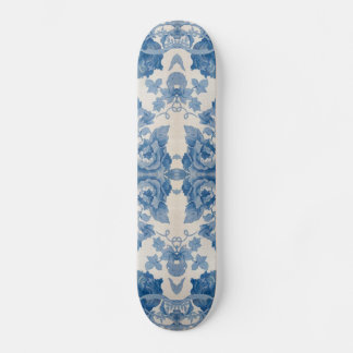 blommigt för blå vintage i elegant mini skateboard bräda 18,5 cm