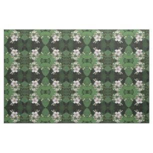 Blommigt för Blackberry Flowers Pattern Fabric Tyg
