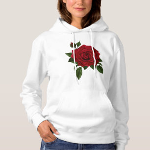 blommigt för blomma i Röd ros T Shirt