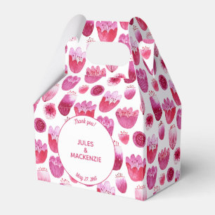 Blommigt för Blommar av Rosa vattenfärg Presentaskar