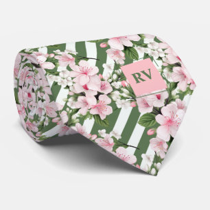 Blommigt för Blommar av strimlad monogrammad Cherr Slips
