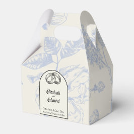 Blommigt för Blommigt av blått Fransk i rik Presentaskar