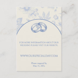 Blommigt för Blommigt av blått Fransk i rik Tilläggskort