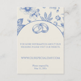 Blommigt för Blommigt av blått Fransk i rik Tilläggskort