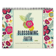 Blommigt för Blossoming Faith Abstrakt Calendar