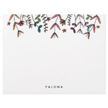 Blommigt för botanisk illustrerad Personlig