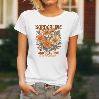 Blommigt för BPD-Orange för personlighetsstörning T Shirt
