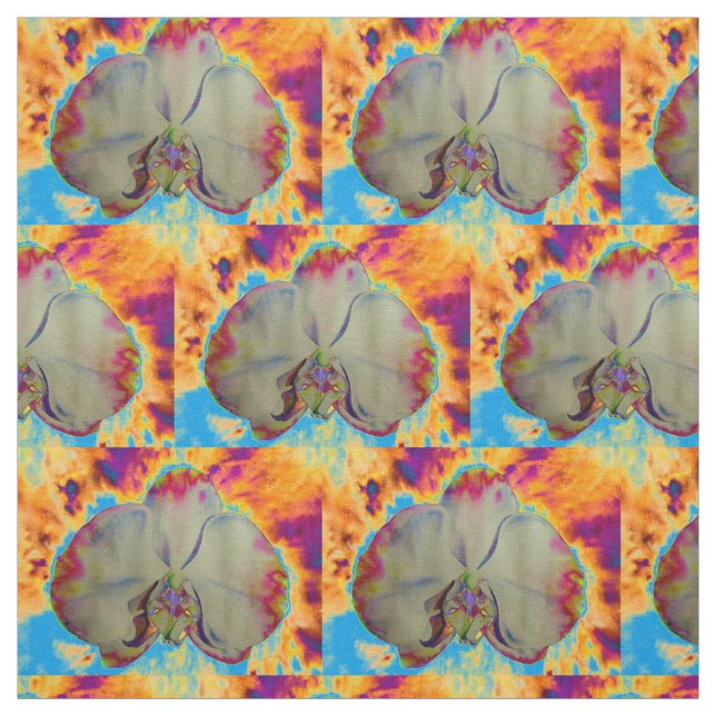 Blommigt för brandsäker, abstrakt-vibrerande vatte tyg (Provkarta)