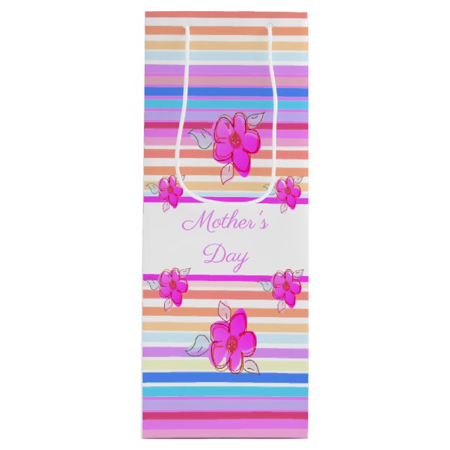 Blommigt för Bright Rosa, centrerad (Framsidan)