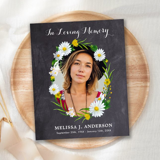 Blommigt för budgetDaisy Sympati Funeral Tack (Skapare uppladdad)