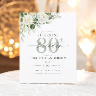 Blommigt för budgetGrönt - överraskande födelsedag