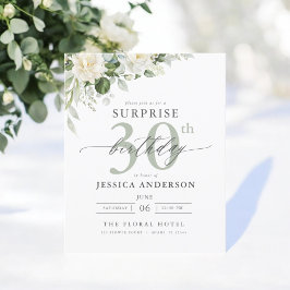 Blommigt för budgetGrönt - överraskning på födelse