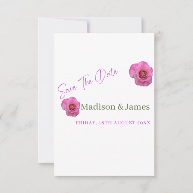 blommigt för budgetskript spara datuminbjudan datumet (Framsida)