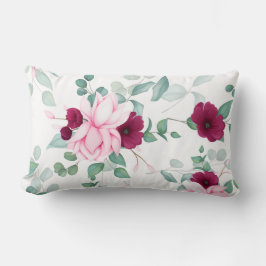 blommigt för chic av elegant lumbarkudde