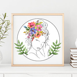 Blommigt för Chic av modern Esthetician Stylist Sp Poster