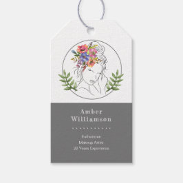 Blommigt för Chic av modern Esthetician Stylist Sp Presentetikett