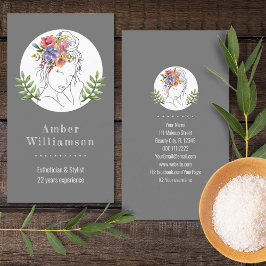 Blommigt för Chic av modern Esthetician Stylist Sp Visitkort