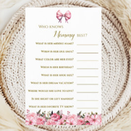 Blommigt för chic Rosa Play Baby Shower Flygblad