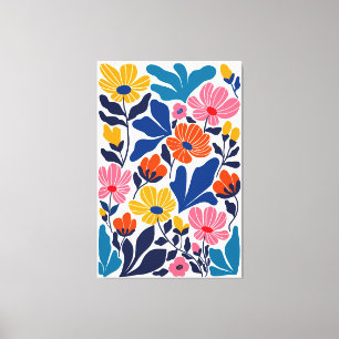 Blommigt för Contemporary av Matisse Inspired Abst Canvastryck