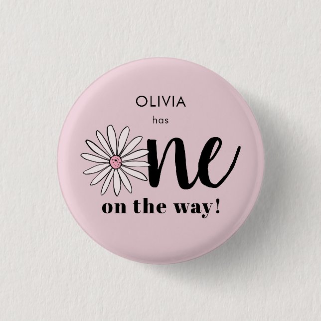 Blommigt för Daisy av  för moderna flickor, babysk Knapp (Framsida)