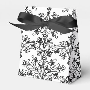 Blommigt för Daisy av vintage i mask Etching in Bl Presentaskar