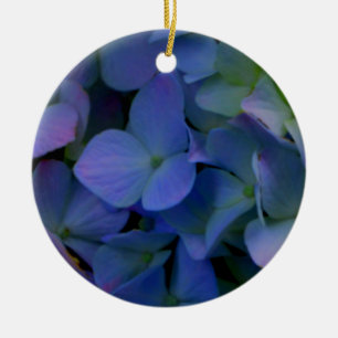 blommigt för dammig blå lila i elegant julgransprydnad keramik