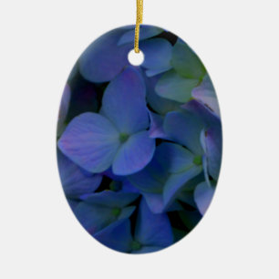 blommigt för dammig blå lila i elegant julgransprydnad keramik