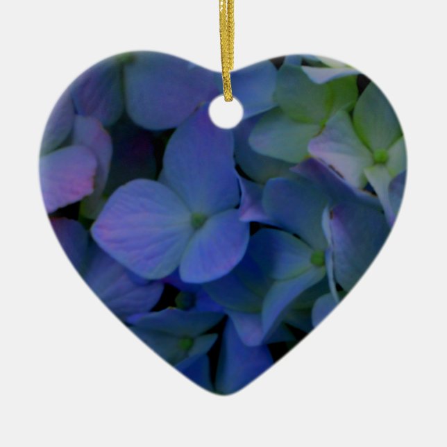 blommigt för dammig blå lila i elegant julgransprydnad keramik (Framsidan)