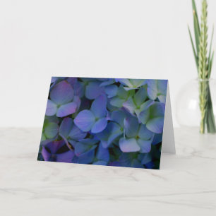 blommigt för dammig blå lila i elegant kort