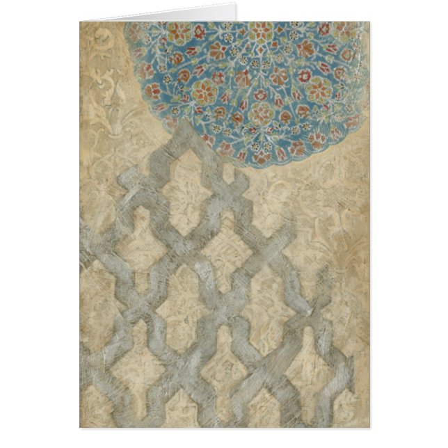 Blommigt för dekorativ Silver-stammen Arrangemang Hälsningskort (Framsidan)