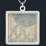 Blommigt för dekorativ Silver-stammen Arrangemang Silverpläterat Halsband<br><div class="desc">En dekorativ silver-tapearkiv visar en cirkulär blommigt arrangemang. Den här utskriften skulle vara en fantastisk gåva till människor som kärlek-tapisserier eller stil-konst!</div>