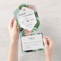 Blommigt för den tropiska djungelns löv och rosa b