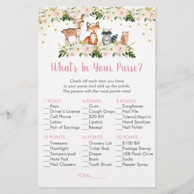 Blommigt för det som finns i ditt Purse-spel (Framsida)