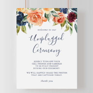 Blommigt för Elegant av Ceremony-Multifärgad- som Poster