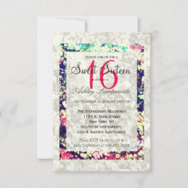 Blommigt för Elegant av tvättat utgång och Multifä Inbjudningar